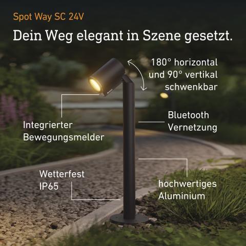 STEINEL Spot Way SC 24V mit Bewegungsmelder & Bluetooth